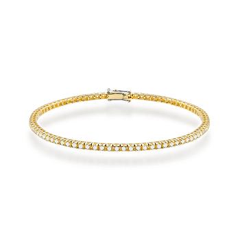 Złota bransoletka z diamentami laboratoryjnymi FB031-585-LD1.20