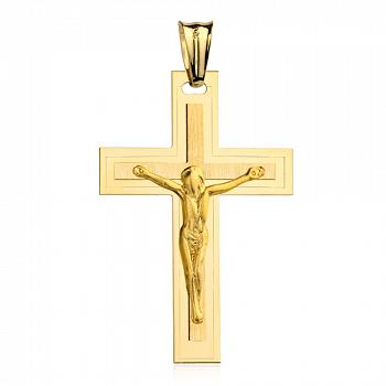 Złoty krzyżyk z wizerunkiem Jezusa FUG4-9-C00109-2