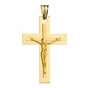 Złoty krzyżyk z wizerunkiem Jezusa FUG4-9-C00109-2