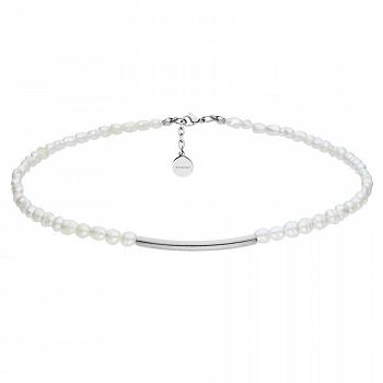 Naszyjnik choker z okrągła blaszką  WA511