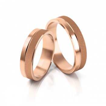Obrączki ślubne różowe złoto 6 mm próba 333 • XFSC58/6