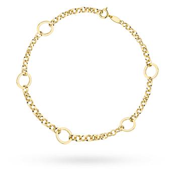 Bransoletka złota splot rolo i kółka FUG2-31-B01012-2