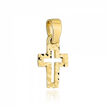 Złoty krzyżyk diamentowany FUG4-25-C00114-2