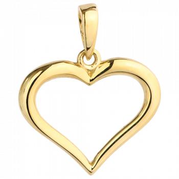 Zawieszka złota serce kontur FUG6-25-Z00226-2