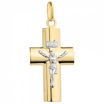 Złoty krzyżyk z wizerunkiem Pana Jezusa FUG4-15-C00055-2