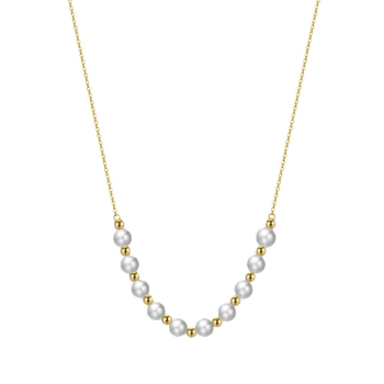 Naszyjnik damski z perłami FUGSVNP017G