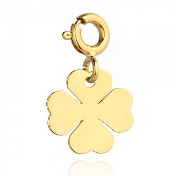 Zawieszka złota charms koniczyna FUG6-20-Z00249-2