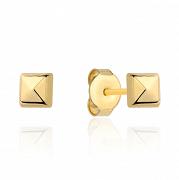 Kolczyki złote małe kwadraty FUG7-17-K00938-2