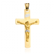 Złoty krzyżyk z wizerunkiem Jezusa FUG4-9-C00022-2