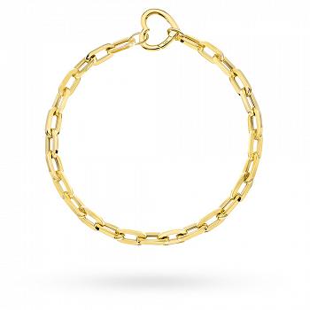 Bransoletka z żółtego złota ogniwa i serce FUG2-17-B00867-2