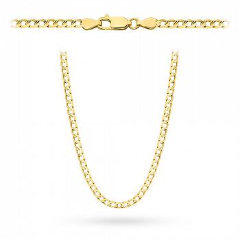 Złoty łańcuszek Pancerka diamentowana 55cm FUG1-26-Ł00077-2/3.14