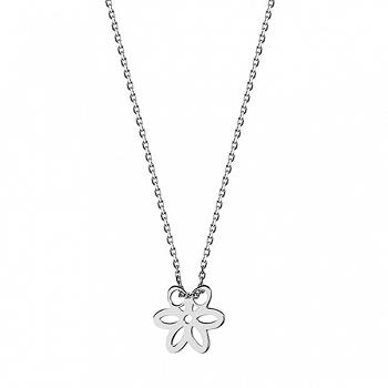 Naszyjnik srebrny celebrytka kwiatek FUGG0052N