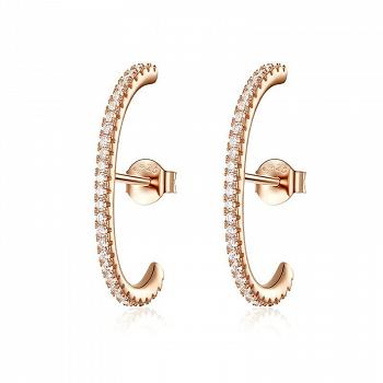 Kolczyki nausznice srebrne pozłacane KFUG016