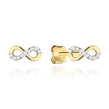 Kolczyki złote nieskończoność FUG7-K01752-585