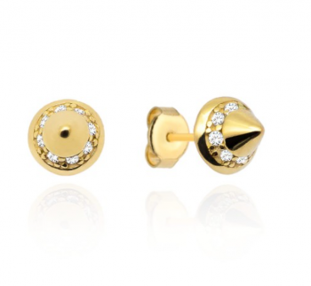 Kolczyki dziecięce złote ćwieki FUG7-4-K00096-2