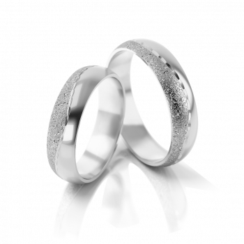 Obrączki ślubne białe złoto 6 mm próba 333 • XFSB11/6
