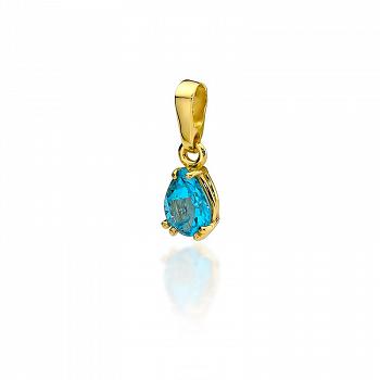 Zawieszka z żółtego złota z topazem FZ06-585-T0.90