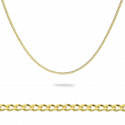 Złoty łańcuszek Pancerka gładka 45 cm FUG1-26-L00067-2/1.84 