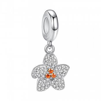 Charms Biała orchidea FUG0757