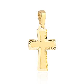 Złoty krzyżyk z diamentowaną oprawą FUG4-9-C00126-2