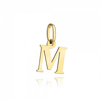 Zawieszka złota literka M M-FUG6-20-Z00082-2-