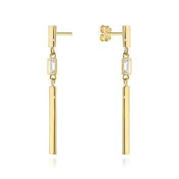 Kolczyki złote wiszące pałeczki FUG7-K01789-585