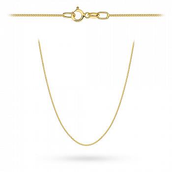 Złoty łańcuszek Pancerka gładka 42 cm FUG1-26-L00031-2