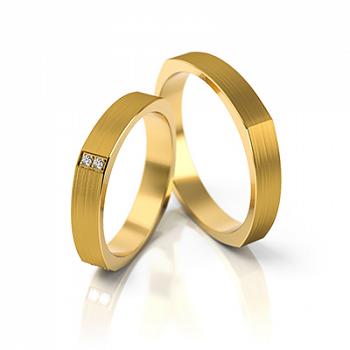 Obrączki ślubne żółte złoto 3,6mm próba 585 • FS192