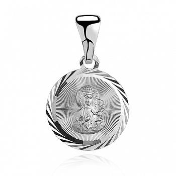 Srebrna zawieszka medalik Matka Boska Częstochowska FUGMD145