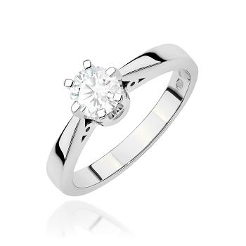 Pierścionek zaręczynowy z białego złota z diamentem laboratoryjnym 1.00ct