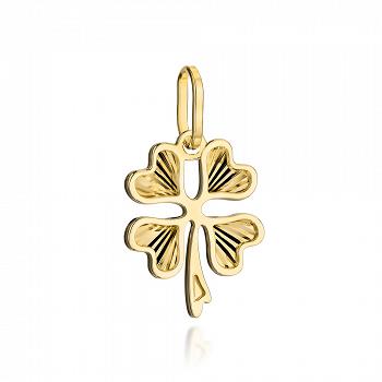 Zawieszka złota koniczynka FUG6-9-Z00475-2