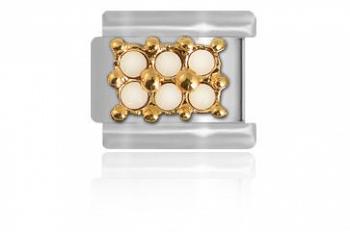 Zawieszka MaybeMe 6 białych Swarovski