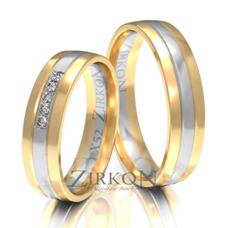 Obrączki ślubne złote • X052 Obrączki ślubne złote • X052