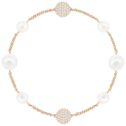 Swarovski Remix Collection ★ Mixed White Crystal Pearl, White, Rose gold plating 5365738